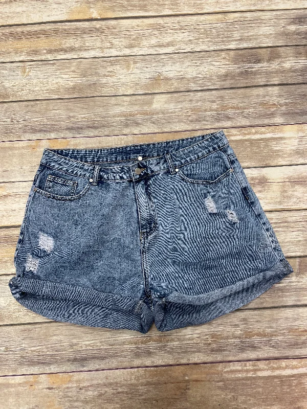 Exquisite Fabrics Shorts By Shein In Blue Denim, Size: 2x