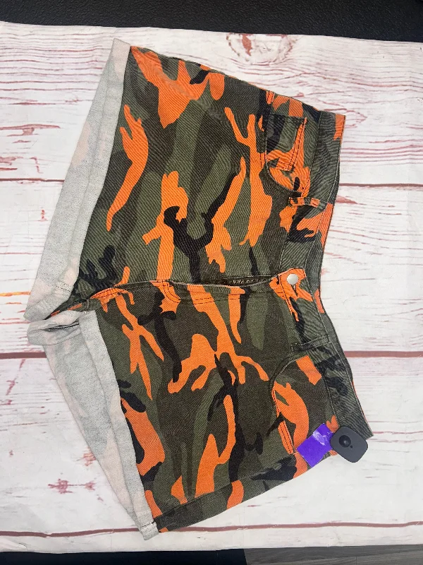 Slim Fit Shorts By Shein In Camoflauge, Size: 3x