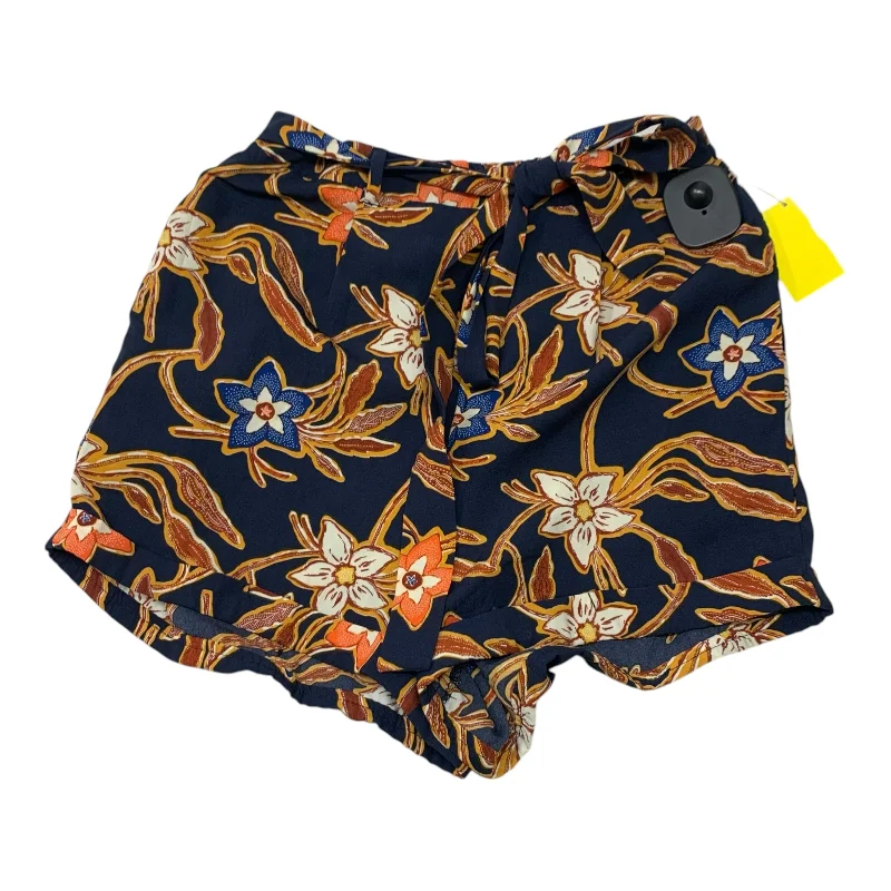 Fresh And Elegant Shorts By Sienna Sky In Blue & Orange, Size: Xs