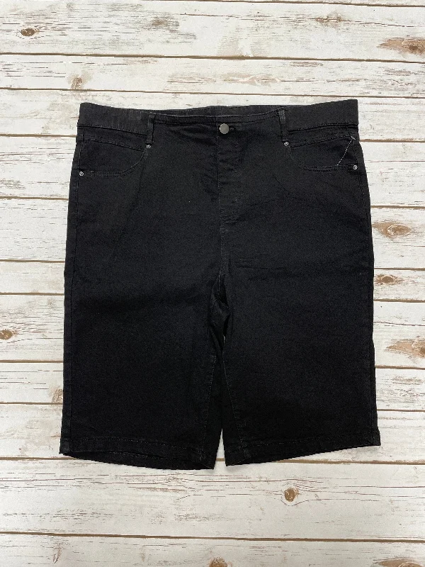 Cozy Layers Shorts By Terra & Sky In Black, Size: 1x