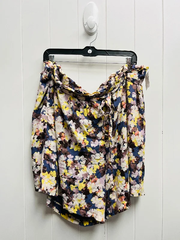 Goddess Style Shorts By Torrid In Purple & Yellow, Size: 4x