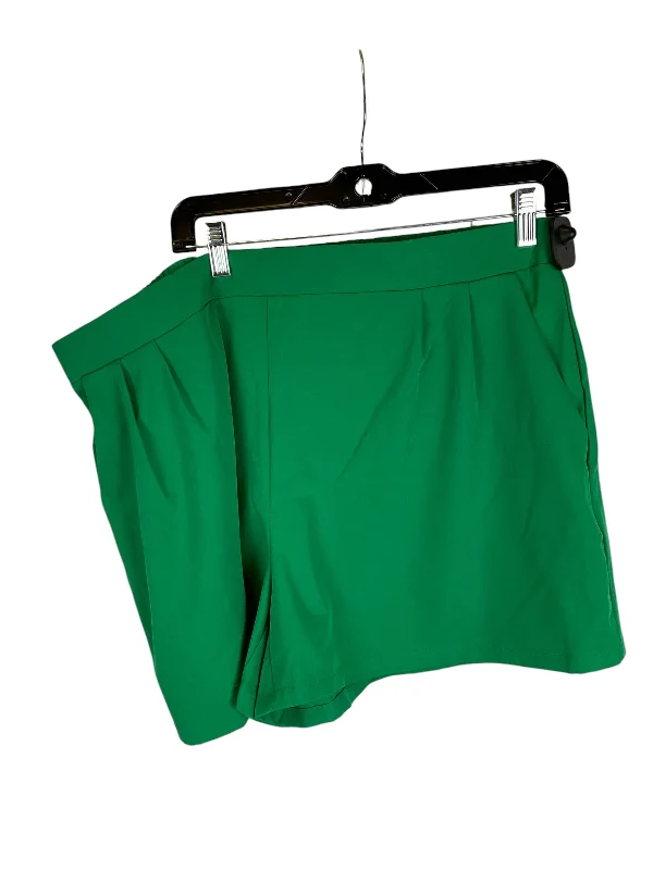Timeless Style Shorts By Umgee In Green, Size: 2x