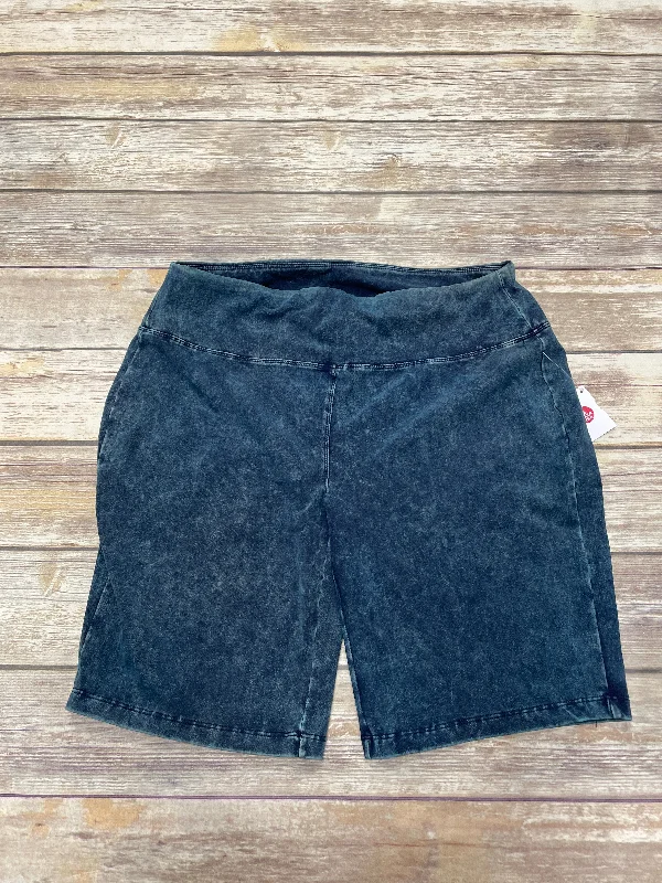 Urban Style Shorts By Zenana Outfitters In Blue, Size: 3x