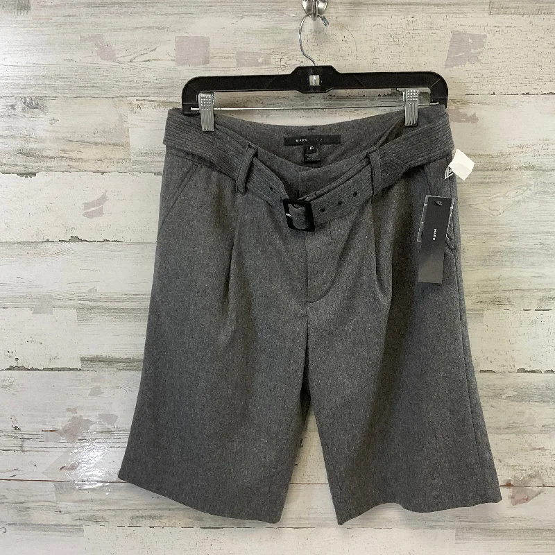 Comfortable Jackets Shorts Designer By Marc Jacobs In Grey, Size: 10