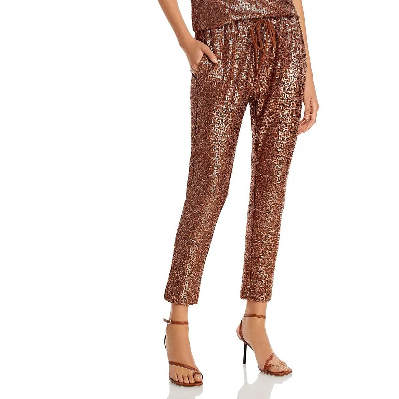 Soft Comfort Splendid Womens Oxford Sequined  Skinny Pants