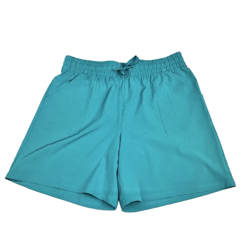 Design Trend Teal Athletic Shorts By Tek Gear, Size: 1x