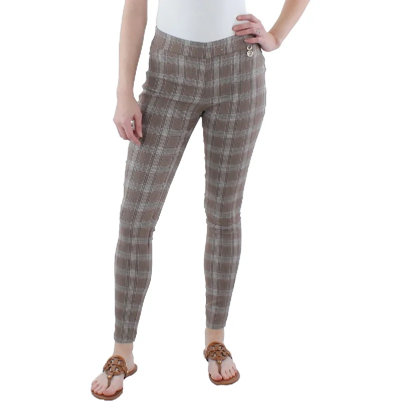 Modern Tailoring Tommy Hilfiger Womens Plaid Cropped Ankle Pants
