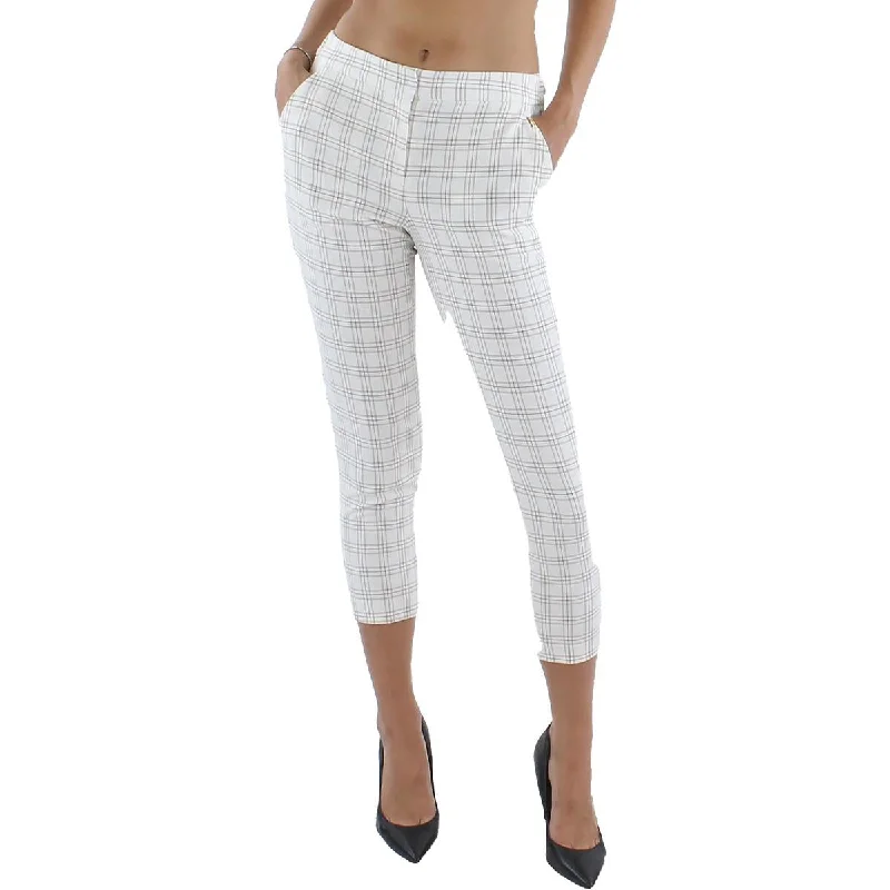 Multifunctional Style Tommy Hilfiger Womens Plaid Flat Front Ankle Pants