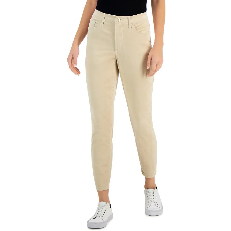 Youthful Style Tommy Hilfiger Womens Tribeca Corduroy Cropped Skinny Pants