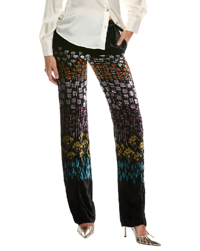 Short Design Valentino Silk-Blend Velvet Pant