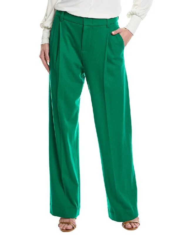 Effortless Outfits Vince Cozy Tailored Wide Leg Wool-Blend Pant