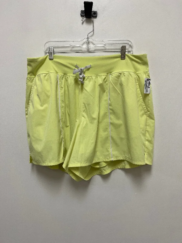 Fashion Pioneer Yellow Athletic Shorts Livi Active, Size 3x