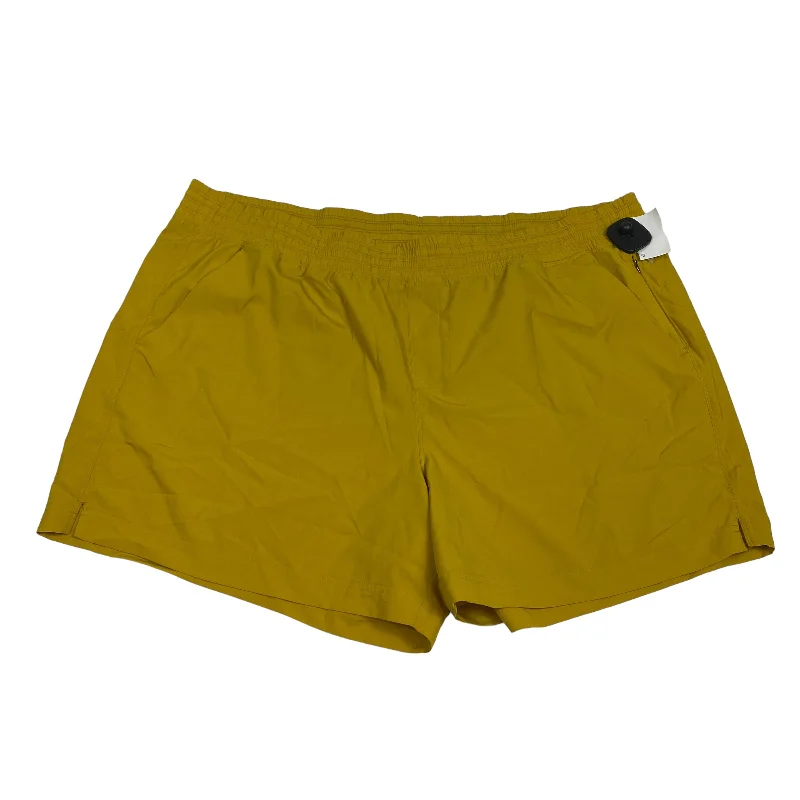 Elegant Wear Yellow Athletic Shorts Old Navy, Size 2x